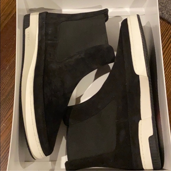 VINCE RHYS GO RAIN WATER REPELLENTHIGH TOP BLACK SUEDE‎ SNEAKER SZ 11 - Picture 5 of 5